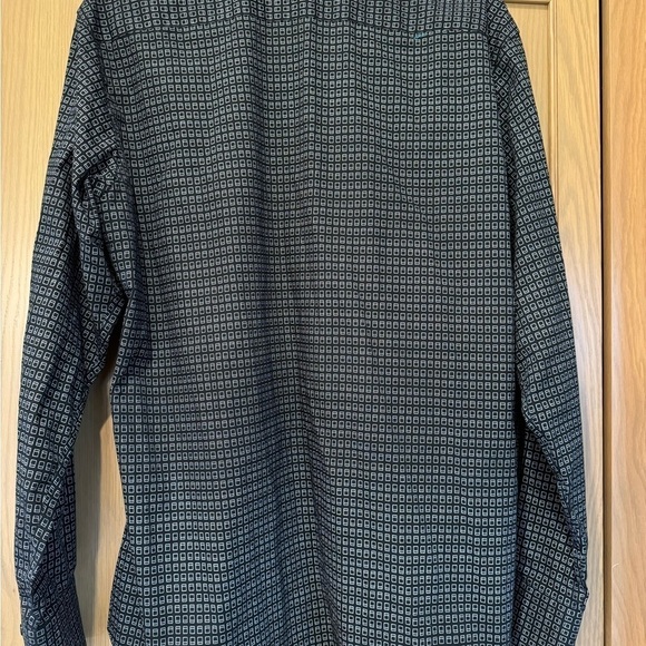 Z Zegna Men's Geometric Button Down Dress Shirt / 43 - Picture 7 of 11